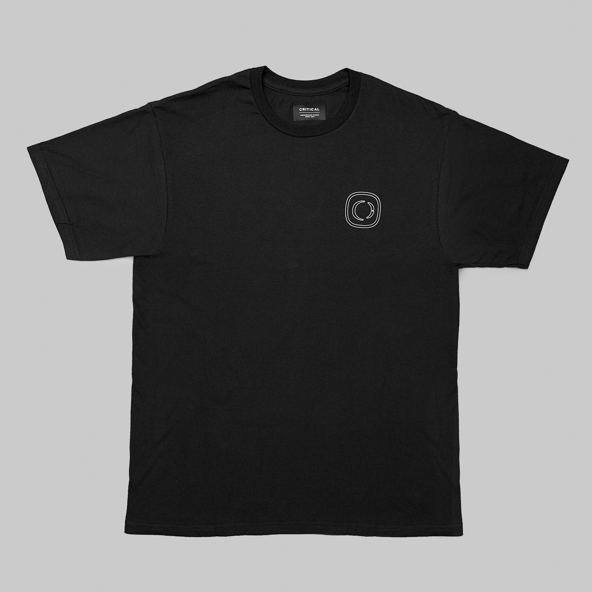 CRITICAL WIREFRAME LOGO TEE [BLACK]