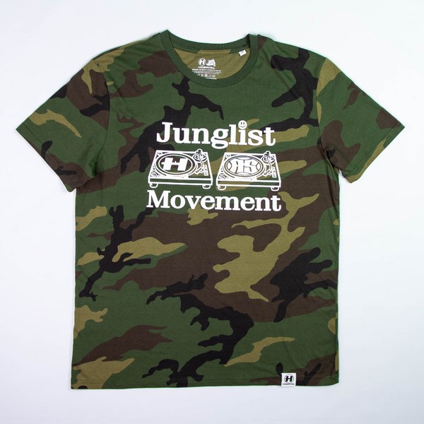 junglist movement t shirt red