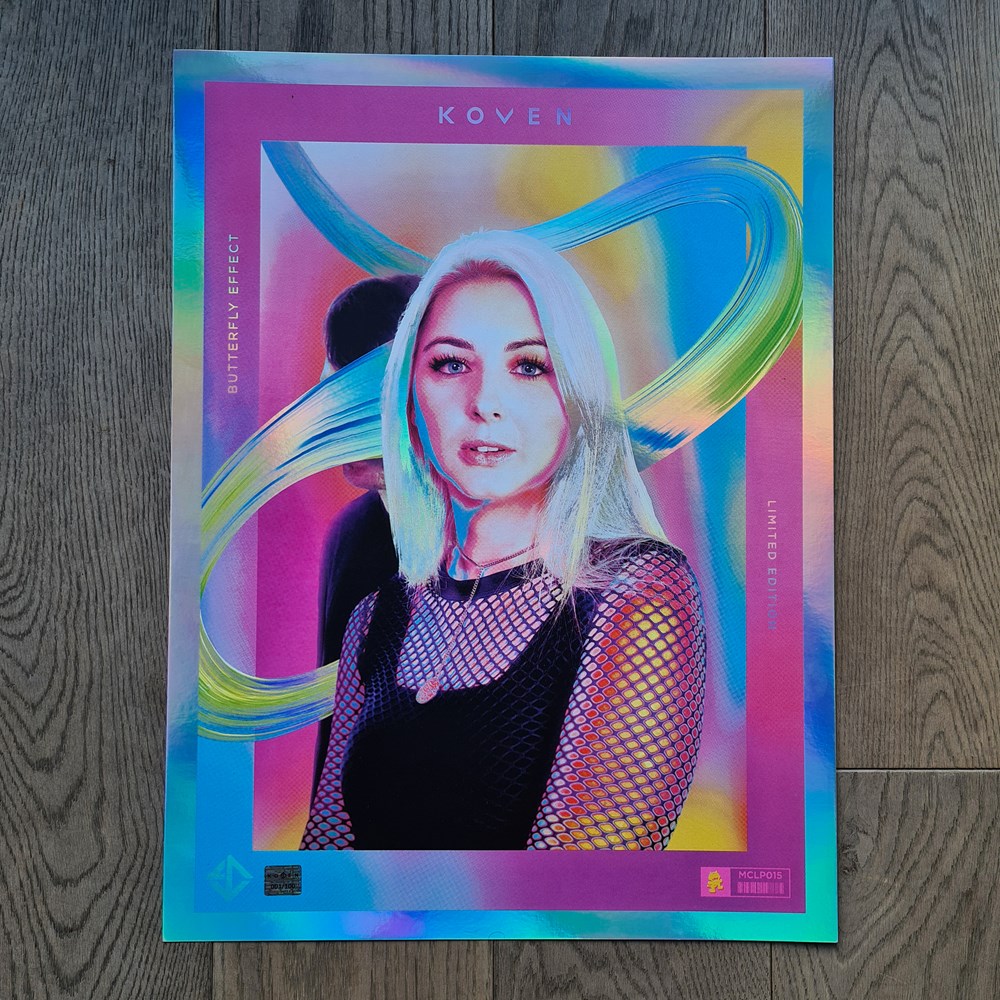 Limited Edition Koven 'Butterfly Effect' Screen Printed Foil Art Print