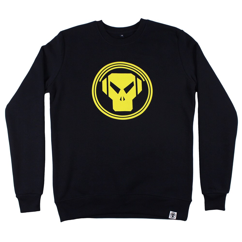 Metalheadz Logo Sweatshirt [Yellow on Navy Blue]
